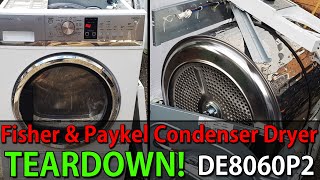 Fisher amp Paykel Condenser Dryer Part 2 Teardown parts seeing how its put together DE8060P2 [upl. by Aryajay883]