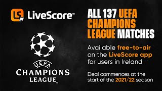 LiveScore UEFA Champions League LiveStreaming Announcement [upl. by Orvah]