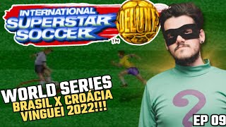 World Series EP 09  Brasil X Croácia International Super Star Soccer Deluxe  Super Nintendo [upl. by Jermyn273]