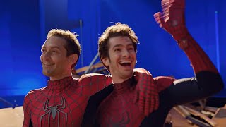 SpiderMan No Way Home FULL Bloopers amp Gag Reel  Tobey Maguire Andrew Garfield amp Tom Holland [upl. by Arlene475]