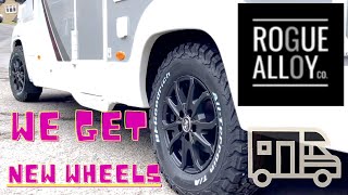 NEW ROGUE ALLOY WHEELS for our Motorhome [upl. by Arhoz]