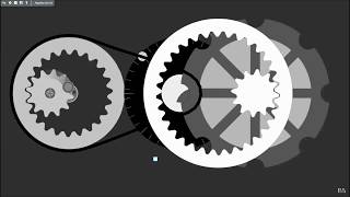 Algodoo  Reciprocating Belt Driven Geneva Mechanism [upl. by Epilihp]