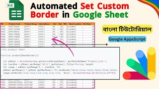 Automate Borders in Google Sheets in Just 5 Minutes [upl. by Yrakaz]