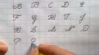 Ecrire l’alphabet français  Majuscule en maternelle cp ce1 ce2 [upl. by Drofnas]