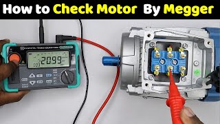 How to Check Motor with Megger  Induction Motor test with meggerElectricalTechnician [upl. by Keever]