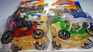 Unboxing  Carreta del viejo oeste indios y vaqueros [upl. by Alleuqahs575]