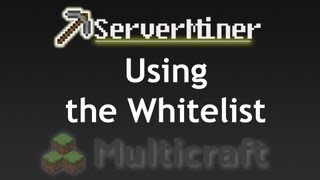 Activating and using whitelisting on your server using Multicraft [upl. by Aremahs914]