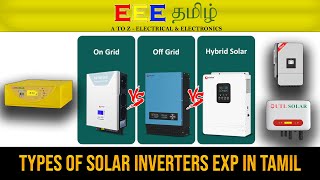 TYPES OF SOLAR UPS  SOLAR UPS  OFFGRID  ON GRID  HYBRID  EEETAMIL [upl. by Atiz]