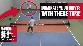 Practice Your Passing Drive Shots Advanced Pickleball Singles with Collin Shick [upl. by Naivart304]