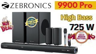 Zebronics 9900 Pro Dolby Atmos Soundbar Review  524 Home Theatre  Amazon Great Indian Festival [upl. by Derk234]