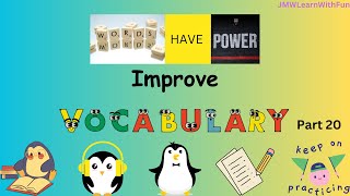 Vocabulary Week 20 [upl. by Halyahs]