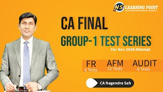 CA Final Complete Group1 Test Series  Nov 2024  Mission 80 in AFM  CA Nagendra Sah [upl. by Pitt]