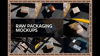 Box Packaging Mockups Kit  Raw Series Graphic Download [upl. by Floss]