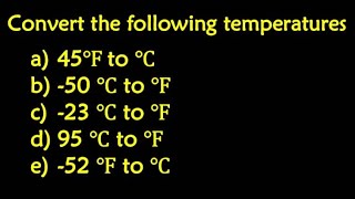 Conversion of Temperatures [upl. by Adlesirg]