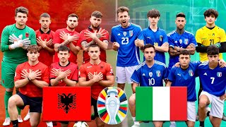 ITALIA vs ALBANIA  7 VS 7 FOOTBALL CHALLENGE EURO 2024 wEmanuel Asllani [upl. by Paxon]