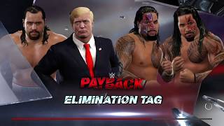 WWE 2K172 Jimmy UsoJey Uso VS Donald TrumpRusev Requested Elimination Tag Match [upl. by Shaikh]