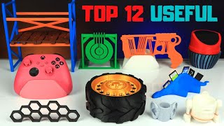 12 Cool PRACTICAL 3D Prints [upl. by Llertram700]