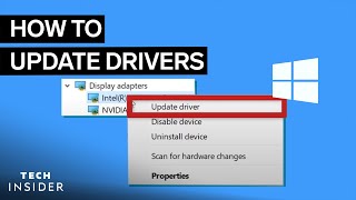 How To Update Drivers For Windows 10 [upl. by Annayd]