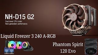 Noctua Nh D15 G2 vs Phantom Spirit 120 Evo vs LF 3 240  CPU cooler review  7800x3D [upl. by Syla]