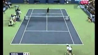 Rafael Nadal 360 Half Volley US Open 2010 QF [upl. by Desdemona]