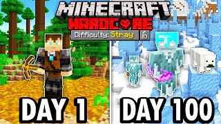 I Survived 100 Days as a STRAY in Hardcore Minecraft Here’s What Happened [upl. by Iover]