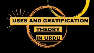 Uses and gratification theory of mass communication [upl. by Yotal]