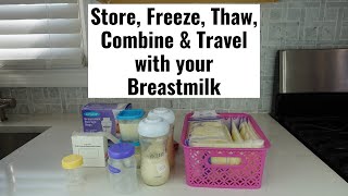 How to properly Store Freeze Thaw Combine amp Travel with your Breastmilk [upl. by Hammad]