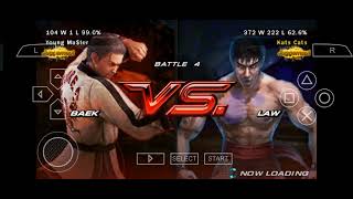 ppsspp tekken 6 Baek ghost battle pt 8 [upl. by Forsta537]