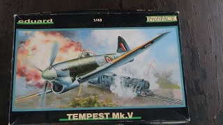 Inbox Review of the 148 Scale Hawker Tempest Mk V from Eduard V20 [upl. by Raffo218]