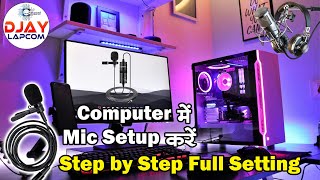 Computer Me Mic Set Kaise Kare  Boya Mice Not Working on PC  Full Setup Step by Step [upl. by Janeva]