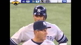 ARod yells quotHa I got itquot during a popup to distract Blue Jays [upl. by Nytsud183]