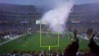 Redskins introductionfireworks vs Dallas 123007 [upl. by Nonnag]