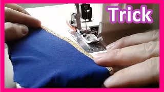 How to sew LYCRA on an overlock sewing machine TRICK [upl. by Stralka358]