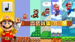 Super Mario Bros  Overworld Music  In 4 Styles 3World64New LarryInc64 [upl. by Bowman]