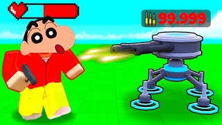 City Defense Tycoon Roblox with SHINCHAN and CHOP  NOOB vs PRO vs HACKER [upl. by Larkins]