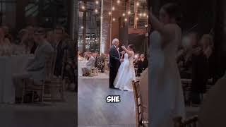 Bride father surprises family at the wedding daughter father dance shorts [upl. by Ayhtin]