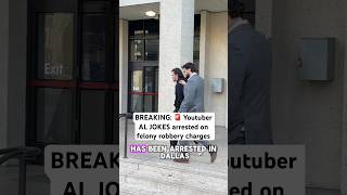 BREAKING Youtuber al jokes has been arrested on felony robbery charges shorts comedy funny [upl. by Llewoh]