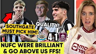 Dammm Anthony Gordon Incredible Lewis Hall Looking Quality Newcastle United 41 Burnley Reaction [upl. by Brandie982]