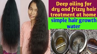 dry and frizzy hair treatment at home remedies in tamil how to get long and silky hair naturally [upl. by Nylaf724]