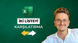 Excelde İki Listeyi Karşılaştırma  Olan Olmayanları İşaretleme [upl. by Sigrid]