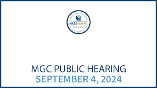 MGC Adjudicatory Hearing– September 4 2024 [upl. by Etteiluj283]