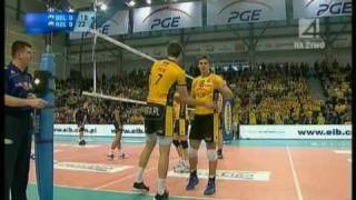 Puchar Polski 2010 w siatkówce Skra Bełchatów  Resovia Rzeszów SET1 [upl. by Nalloh]