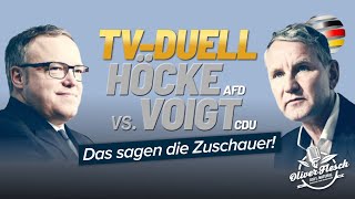 Höcke vs Voigt DAS sagen die Zuschauer  Nachlese des TVDuells [upl. by Artamas]