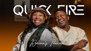 EPISODE 2 🔥 Quick Fire QampA with Rorisang Thandekiso  RapidFire Questions and Fun [upl. by Allehcim]