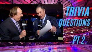 Trivia w Sam Rosen and Joe Micheletti  Part 2 [upl. by Ellary153]