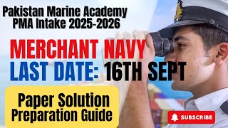 Pakistan Marine Academy Merchant Navy Entrance Test Syllabus amp Past Paper Nautical Engineering [upl. by Krischer766]