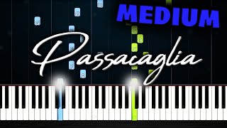 Passacaglia HandelHalvorsen  Piano Tutorial MEDIUM [upl. by Erbe]