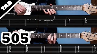 505  Arctic Monkeys  Guitar TAB  Lesson  Tutorial [upl. by Lowenstern]