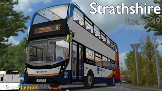 OMSI 2 Strathshire Route 49 Scania E400 MMC TIMELAPSE [upl. by Tanberg]