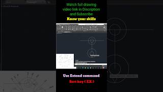 Use of Extend command in AutoCAD [upl. by Adrahs154]